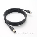 Cable de cámara industrial IP67 IP67 impermeable M12 de 8pin